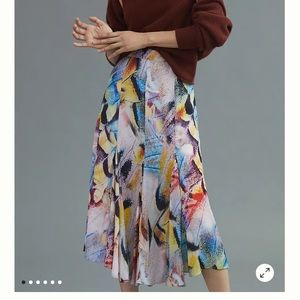 Anthropologie pleated skirt size 14 NWT